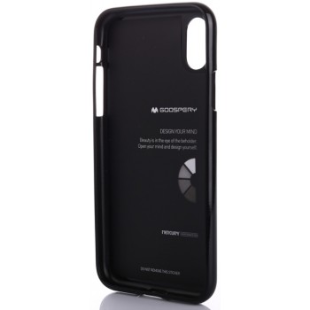 Juodas goospery silikoninis idėklas  (IPHONE X/XS)